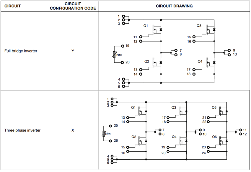 机械图纸 - Vishay Semiconductors MAACPAK PressFit SiC MOSFET电源模块
